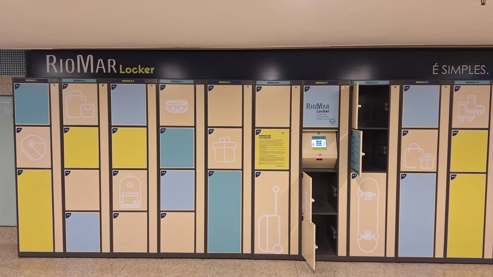 Smart Locker Oppitz instalado no Shopping RioMar