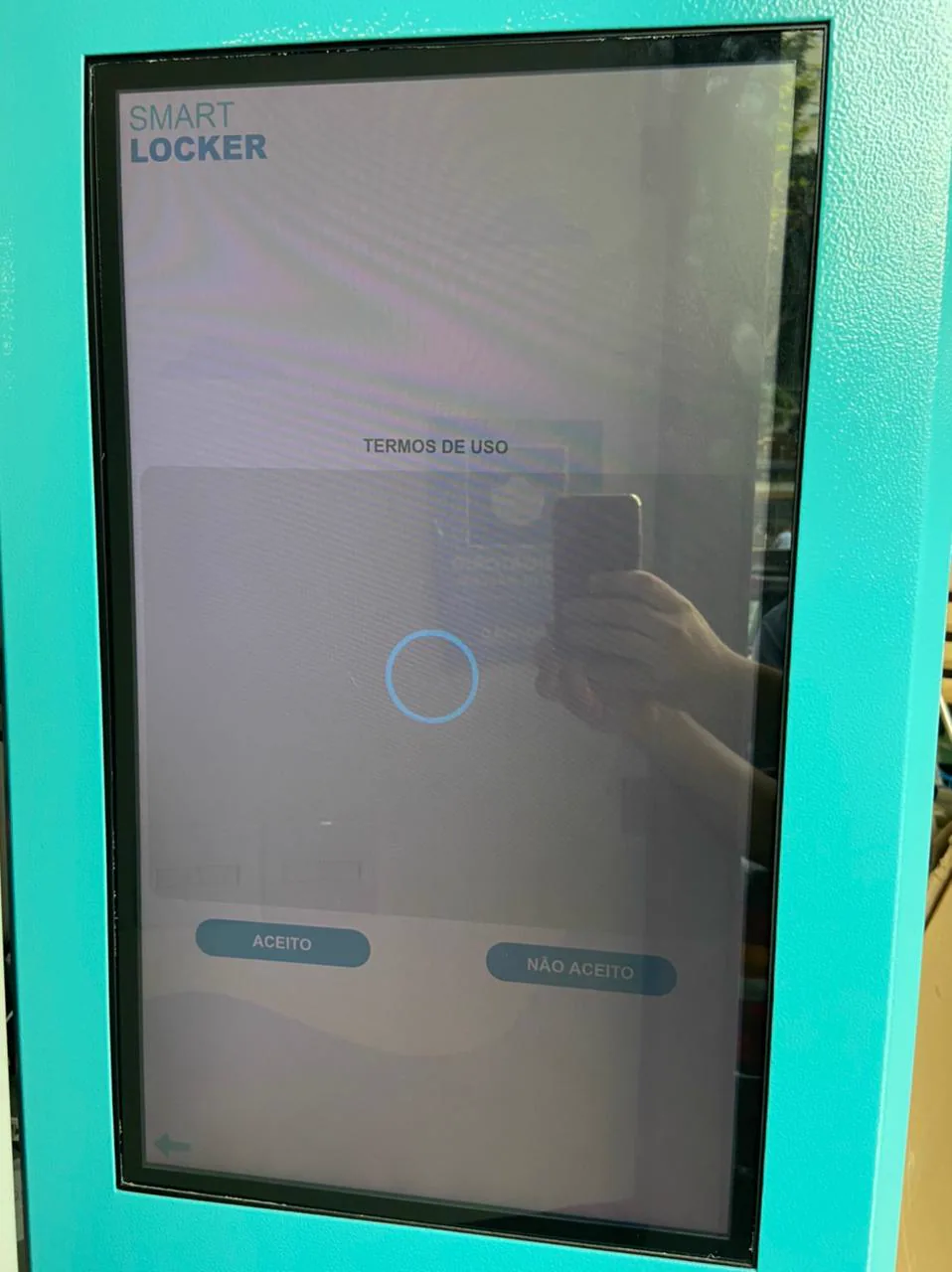 Tela do software de Smart Locker Oppitz