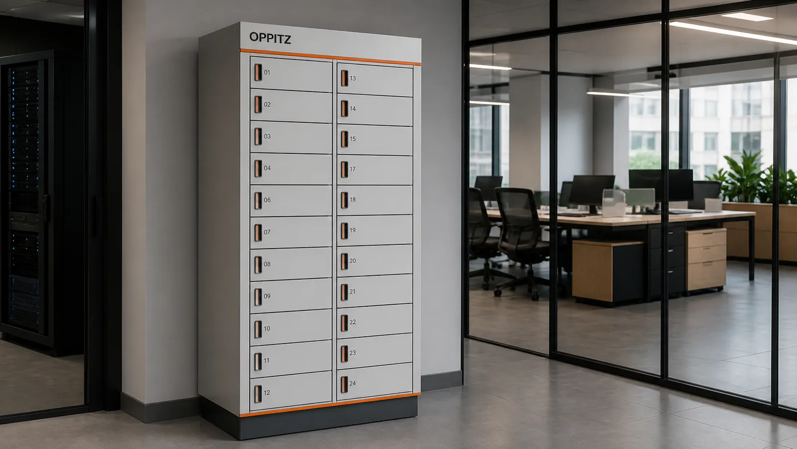 Oppitz Guard Note 24 aplicado em sala de ti ou coworking
