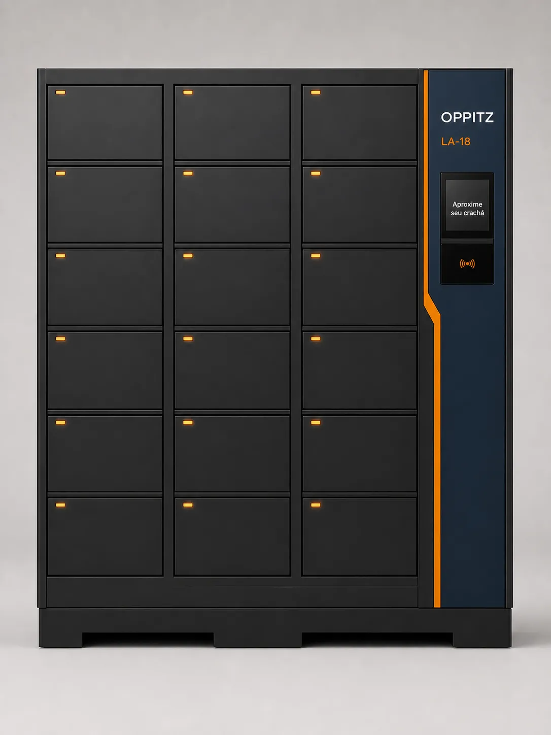 Oppitz Locker Asset 18: vista frontal ortográfica