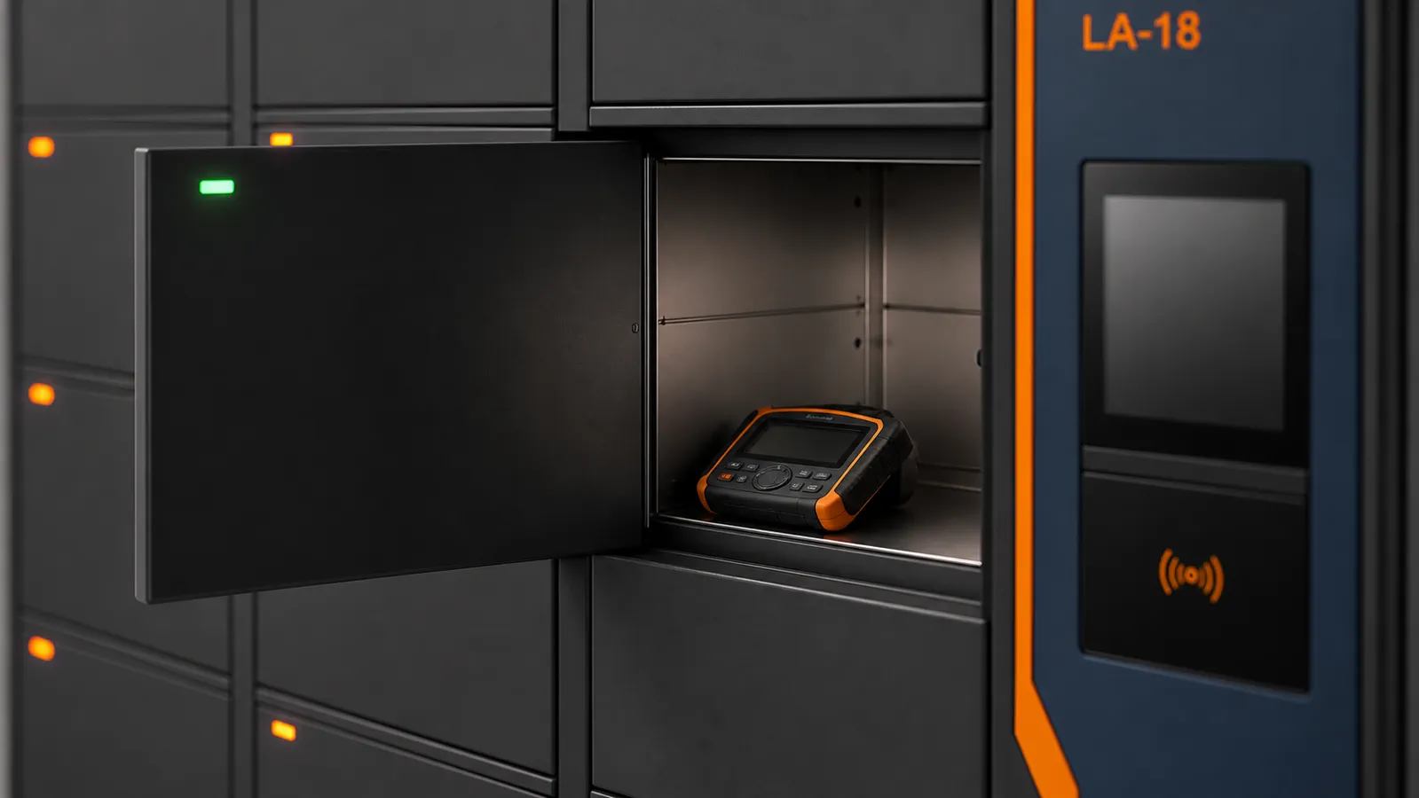 Oppitz Locker Asset 18: produto aberto e capacidade