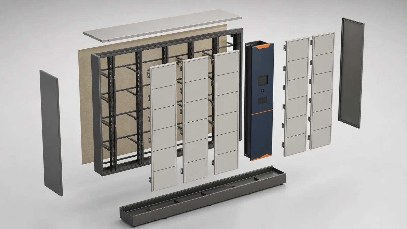 Oppitz Locker Pickup 36: vista explodida técnica conceitual
