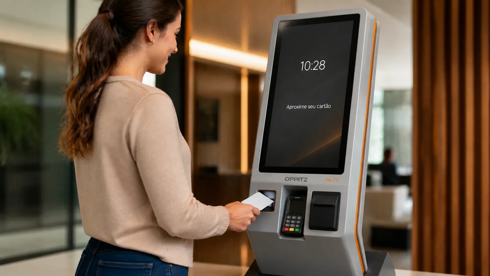 Oppitz Totem Retail 27: interação humana